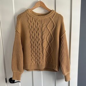 Free People Dream cable knit sweater